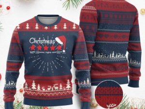 Funny Xmas Ugly Christmas Sweater Five Stars Totally Awesome Highly Recommend - Image 1