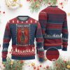 Funny Xmas Ugly Christmas Sweater Forget Santa I Want Krampus - Image 1
