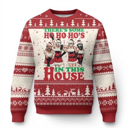 funny xmas ugly christmas sweater horror character dancing 1 Funny Xmas Ugly Christmas Sweater Horror Character Dancing - Image 1