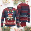 Funny Xmas Ugly Christmas Sweater I Go Down All Night Santa Chimney - Image 1