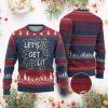 Funny Xmas Ugly Christmas Sweater Lets Get Lit Led Lights Xmas - Image 1