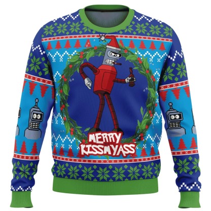 futurama ugly christmas sweater 1 Futurama Ugly Christmas Sweater - Image 1