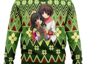 Fuuko And Kouko Christmas Clannad Ugly Christmas Sweater - Image 1