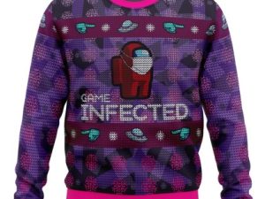 Game Infected Among Us Ugly Christmas Sweater - Image 1