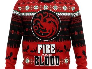 Game Of Thrones Fire And Blood Ugly Christmas Sweater - Image 1