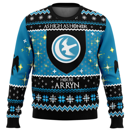 game of thrones house arryn ugly christmas sweater 1 Game Of Thrones House Arryn Ugly Christmas Sweater - Image 1