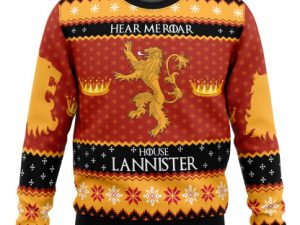 Game Of Thrones House Lannister Ugly Christmas Sweater - Image 1