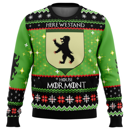 game of thrones house mormont ugly christmas sweater 1 Game Of Thrones House Mormont Ugly Christmas Sweater - Image 1