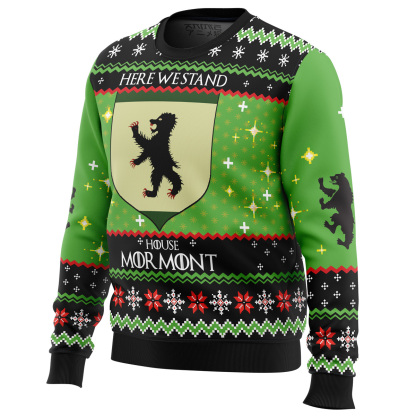 game of thrones house mormont ugly christmas sweater 2 Game Of Thrones House Mormont Ugly Christmas Sweater - Image 2