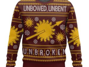 Game Of Thrones Unbowed Unwrapped Unbroken Ugly Christmas Sweater - Image 1