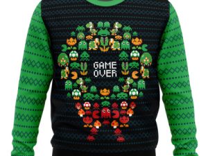 Game Over Nintendo Ugly Christmas Sweater - Image 1