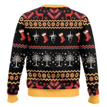 gandalf claus says christmas shall not pass lord of the rings ugly christmas sweater 2 Gandalf Claus Says Christmas Shall Not Pass Lord Of The Rings Ugly Christmas Sweater - Image 2