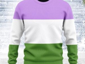 Genderqueer Flag Ugly Christmas Sweater - Image 1