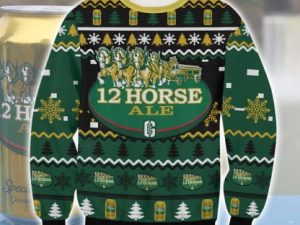 Genesee 12 Horse Ale Ugly Christmas Sweater - Image 1