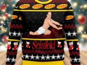 George Costanza Seinfield Ugly Christmas Sweater - Image 1