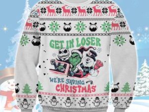 Get In Loser Ugly Christmas Sweater - Image 1
