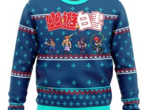 Ghost Fighter Yuyu Hakusho Ugly Christmas Sweater - Image 1