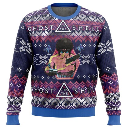 ghost in the shell alt ugly christmas sweater 1 Ghost In The Shell Alt Ugly Christmas Sweater - Image 1