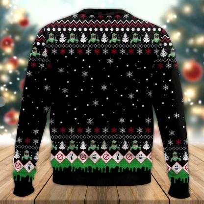 ghostbuster i aint afraid of no ghost ugly christmas sweater 2 Ghostbuster I Aint Afraid Of No Ghost Ugly Christmas Sweater - Image 2