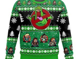 Ghostbusters Slimer Ugly Christmas Sweater - Image 1