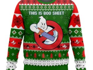 Ghostbusters This Is Boo Sheet Ugly Christmas Sweater - Image 1