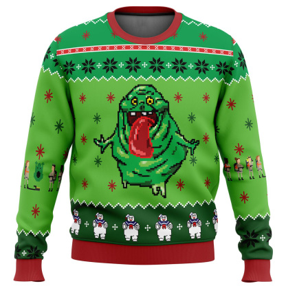 ghostbusters ugly christmas sweater holiday gift 1 Ghostbusters Ugly Christmas Sweater Holiday Gift - Image 1