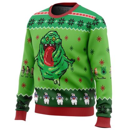 ghostbusters ugly christmas sweater holiday gift 2 Ghostbusters Ugly Christmas Sweater Holiday Gift - Image 2