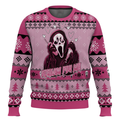 ghostface ugly christmas sweater holiday idea 1 Ghostface Ugly Christmas Sweater Holiday Idea - Image 1