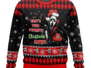 Ghostface Ugly Christmas Sweater Xmas Gift - Image 1