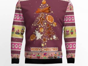 Gingerbread Christmas Tree Ugly Christmas Sweater - Image 1