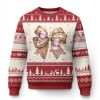 Gingerbread Coquette Bow Ugly Christmas Sweater Cute Snowman Girly Xmas Gifts - Image 1