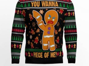 Gingerbread Man Ugly Christmas Sweater - Image 1
