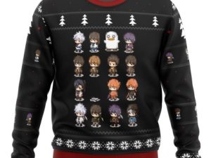 Gintama Sprites Ugly Christmas Sweater - Image 1