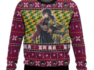 Giyu Tomioka Demon Slayer Ugly Christmas Sweater - Image 1
