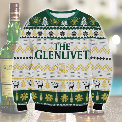 glenlivet scotch ugly christmas sweater 1 Glenlivet Scotch Ugly Christmas Sweater - Image 1