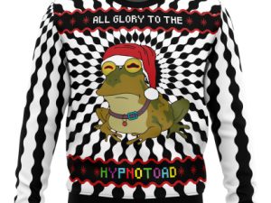 Glory To The Hypnotoad Ugly Christmas Sweater - Image 1