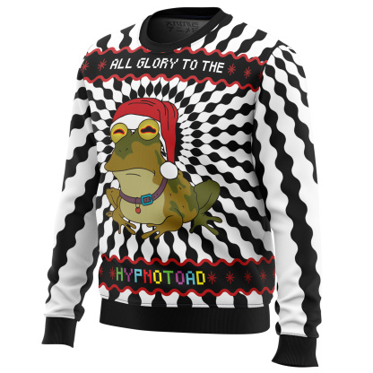 glory to the hypnotoad ugly christmas sweater 2 Glory To The Hypnotoad Ugly Christmas Sweater - Image 2