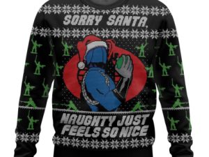 Glueo Cobra Commander Sorry Santa Ugly Christmas Sweater - Image 1