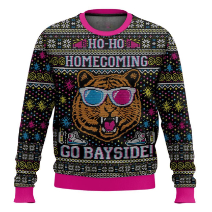 go bayside homecoming ugly christmas sweater 1 Go Bayside Homecoming Ugly Christmas Sweater - Image 1