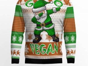 Go Vegan Ugly Christmas Sweater - Image 1