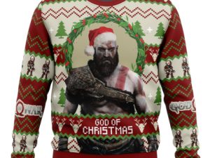 God Of Christmas God Of War Ugly Christmas Sweater - Image 1