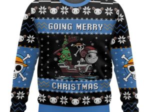 Going Merry Christmas One Piece Ugly Christmas Sweater Holiday Gift - Image 1