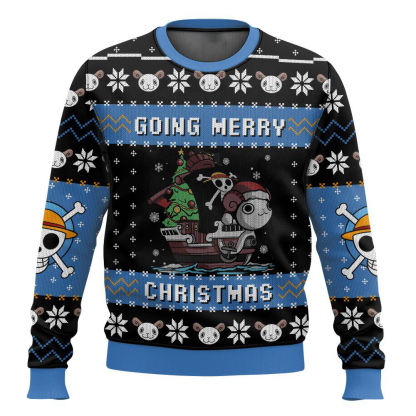 going merry christmas one piece ugly christmas sweater holiday gift 1 Going Merry Christmas One Piece Ugly Christmas Sweater Holiday Gift - Image 1