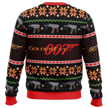 golden eye ugly christmas sweater 2 Golden Eye Ugly Christmas Sweater - Image 2
