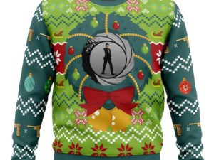 Golden Eye V2 Ugly Christmas Sweater - Image 1
