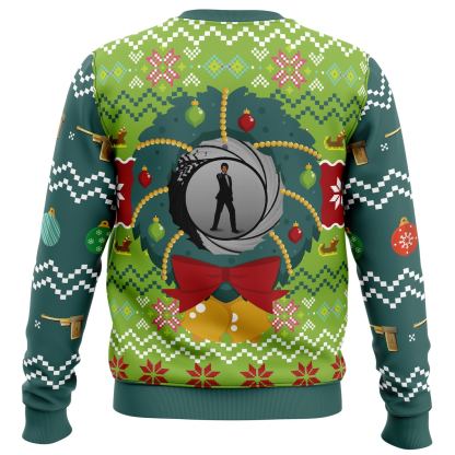 golden eye v2 ugly christmas sweater 2 Golden Eye V2 Ugly Christmas Sweater - Image 2
