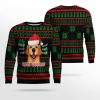 Golden Retriever Woofmas Ugly Christmas Sweater - Image 2