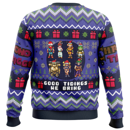 good tidings we bring chrono trigger ugly christmas sweater 2 Good Tidings We Bring Chrono Trigger Ugly Christmas Sweater - Image 2