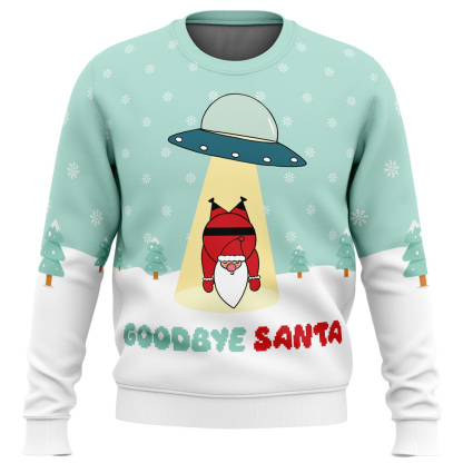 goodbye santa ugly christmas sweater 1 Goodbye Santa Ugly Christmas Sweater - Image 1