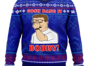Gosh Dang It Bobby King Of The Hill Ugly Christmas Sweater - Image 1